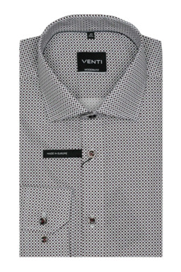 Фото рубашки Приталенный силуэт Рубашка VENTI, цвет коричневый