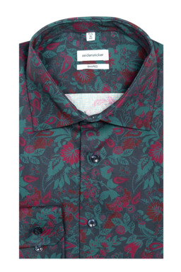 Фото рубашки Shaped Fit Рубашка SEIDENSTICKER, цвет зеленый