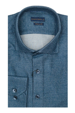 Фото рубашки Приталенный силуэт Рубашка ENRICO CERINI, цвет синий