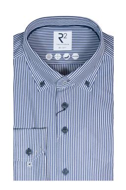 Фото рубашки Приталенный силуэт Рубашка R2, цвет синий