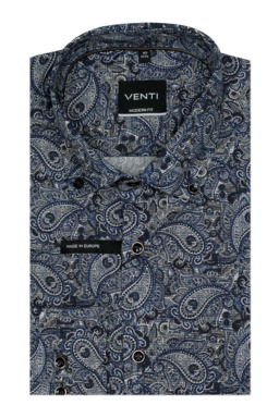 Фото рубашки Приталенный силуэт Рубашка VENTI, цвет синий